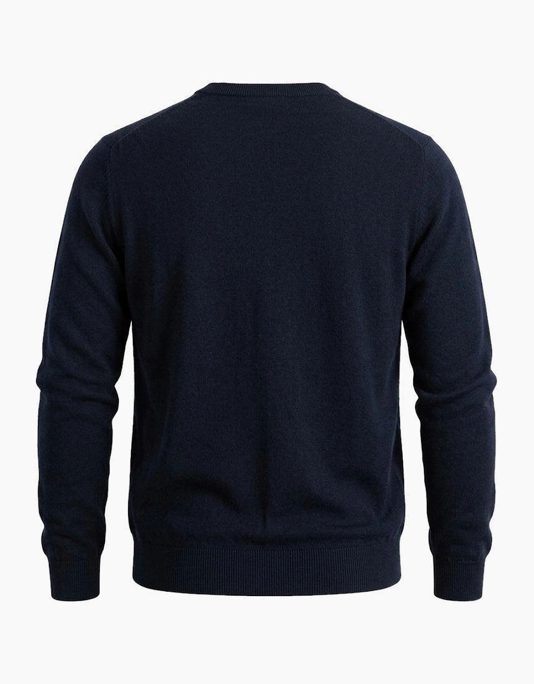 Lyle & Scott Cotton Merino Crew Neck Jumper Dark Navy