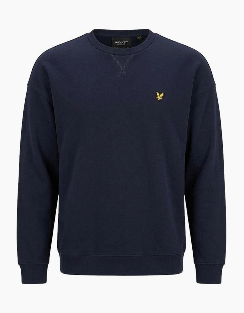Lyle & Scott Heavyweight Crew Neck Sweatshirt Dark Navy