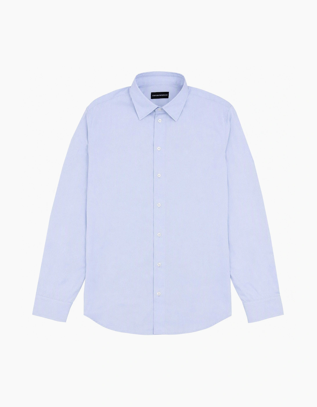 Emporio Armani Long Sleeve Cotton Shirt BLUE