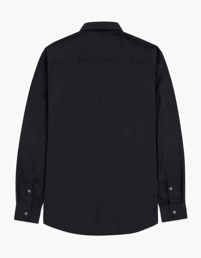 Emporio Armani Long Sleeve Cotton Shirt BLACK
