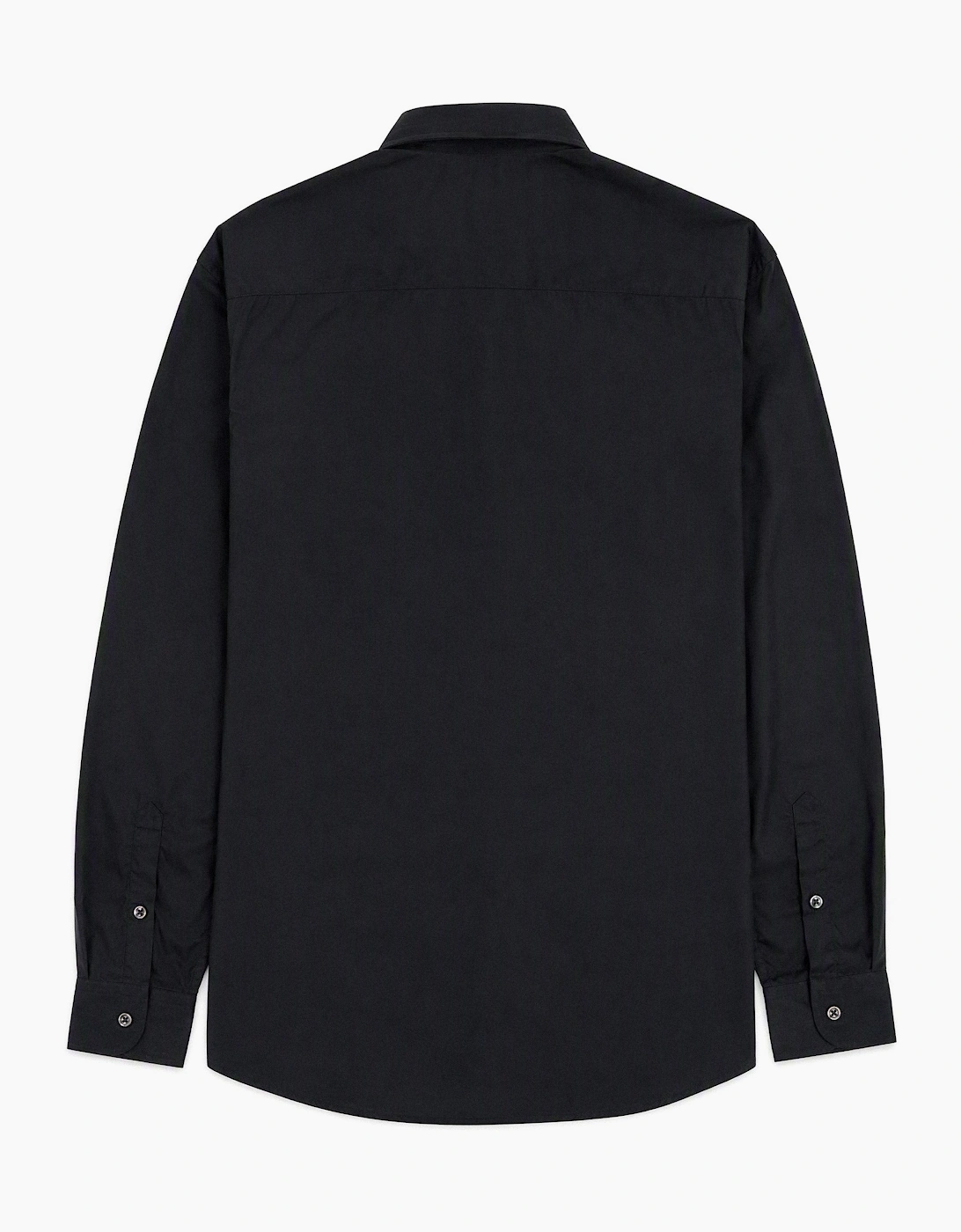 Emporio Armani Long Sleeve Cotton Shirt BLACK