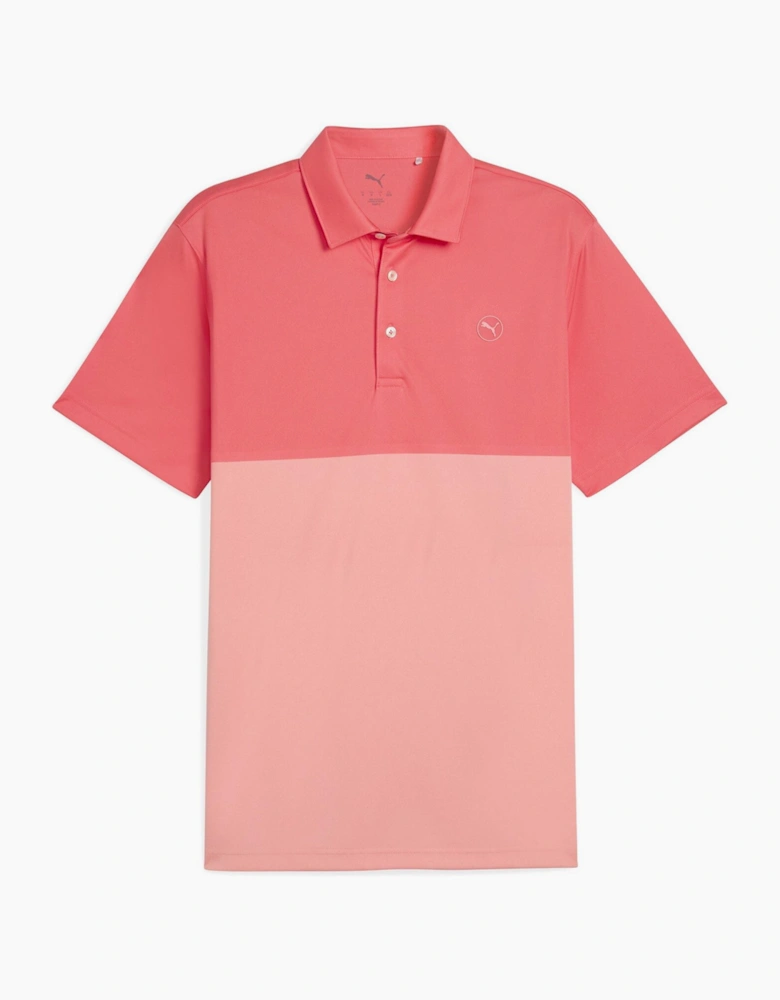 Mens Pure 2.0 Colorblock Polo Shirt