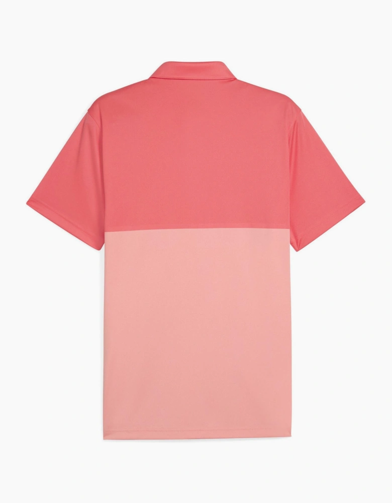 Mens Pure 2.0 Colorblock Polo Shirt