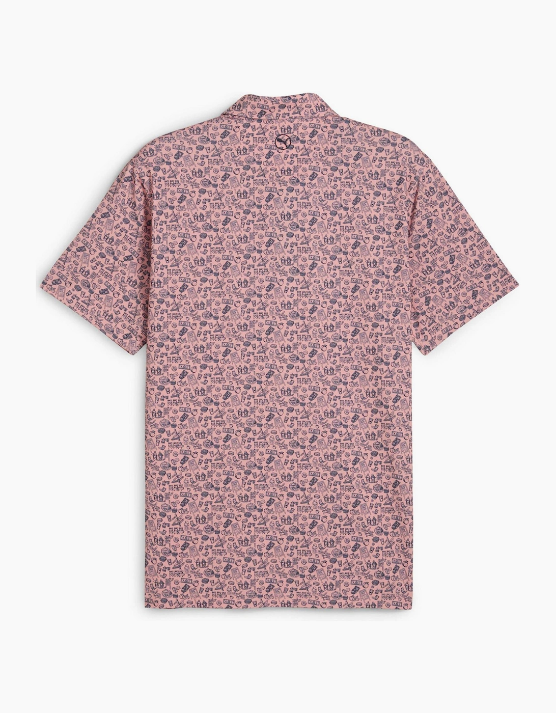 Mens Mattr Peach Stand Polo Shirt