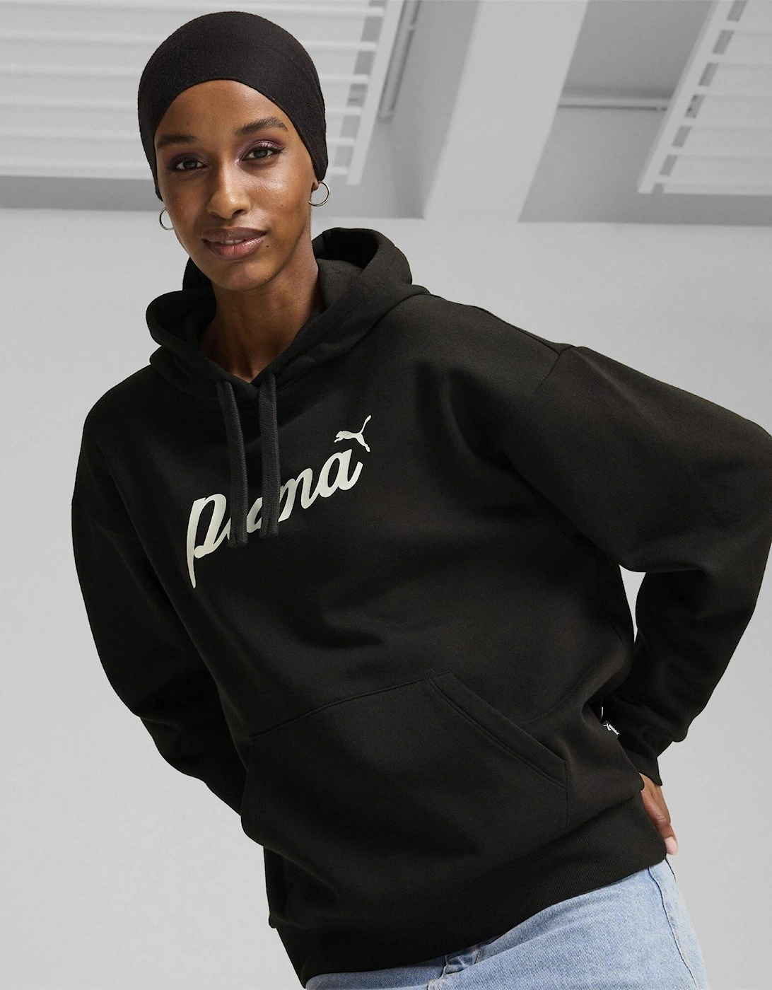 Womens Script Hoodie Fl Hoody