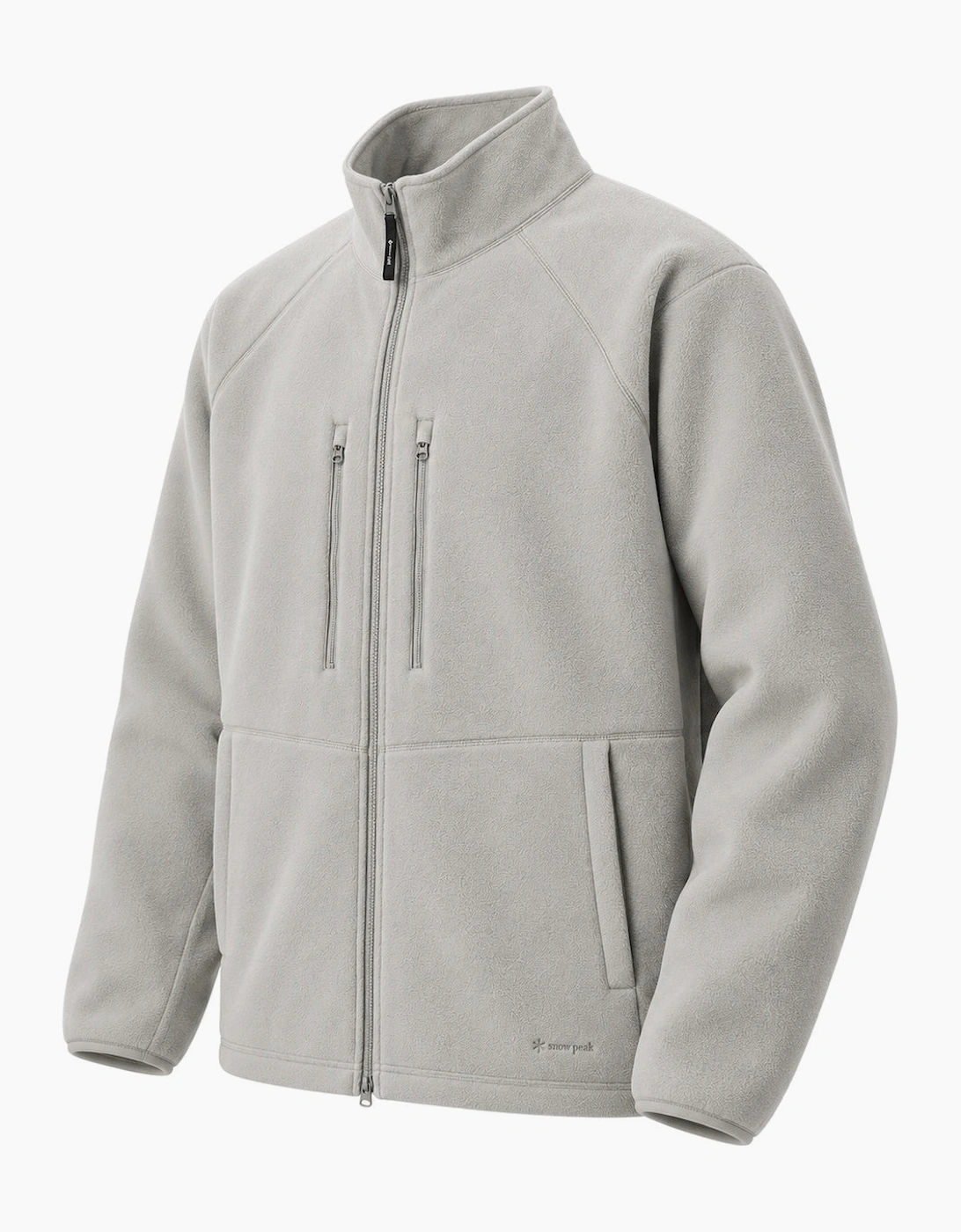 Snow Peak Water-Repellent Fleece Jacket Light Grey