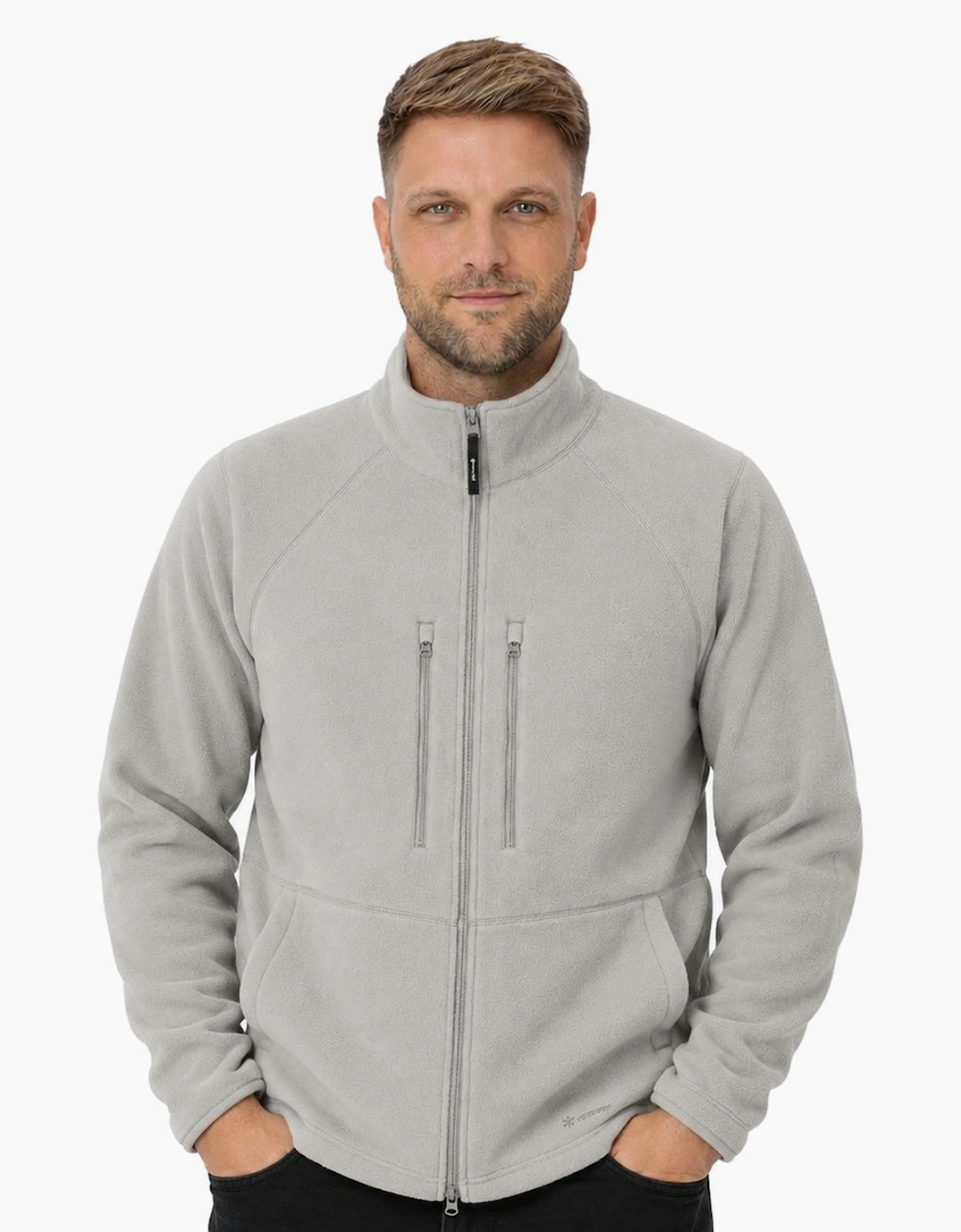 Snow Peak Water-Repellent Fleece Jacket Light Grey