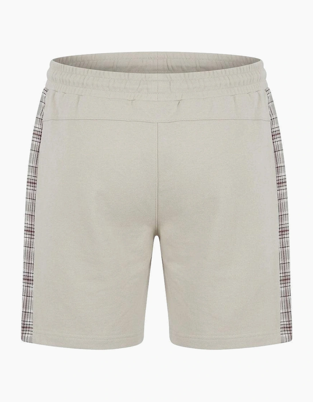 Lyle & Scott Check Panelled Sweat Shorts Cove