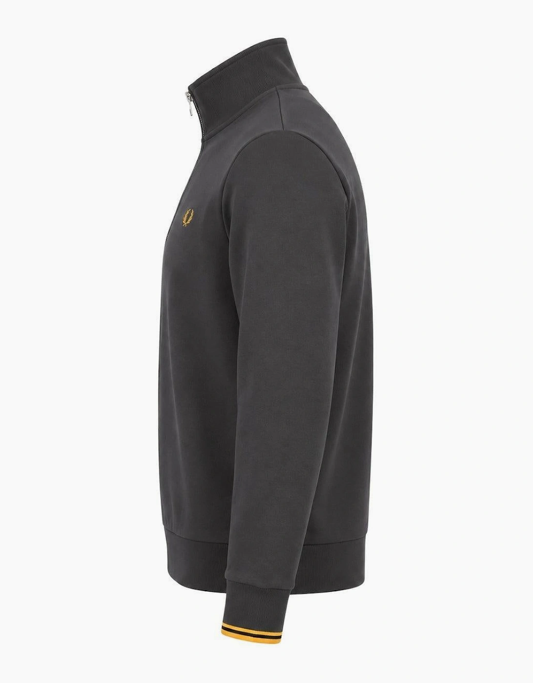 Fred Perry Half Zip Sweatshirt Anchor Grey/Golden
