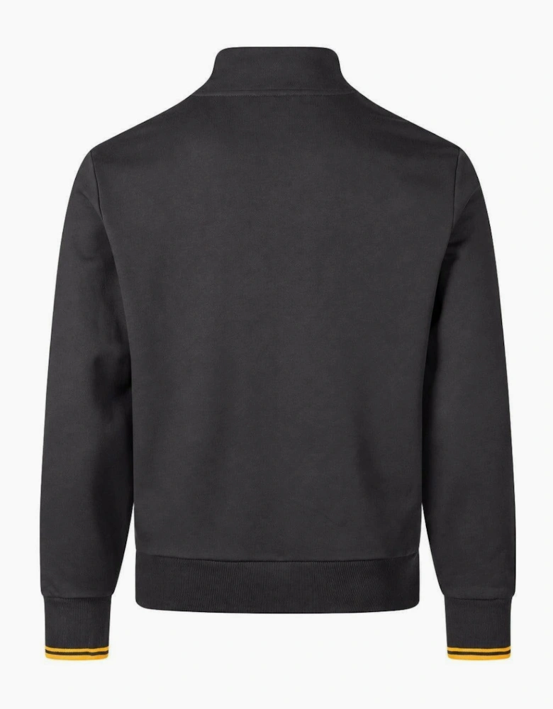 Fred Perry Half Zip Sweatshirt Anchor Grey/Golden