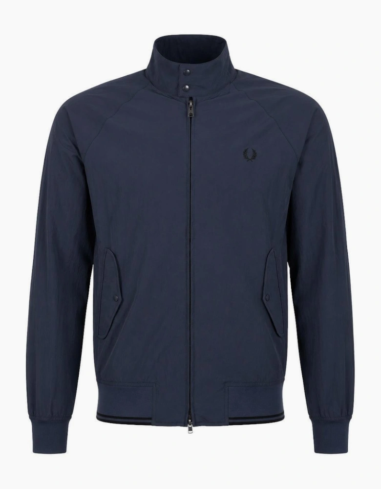 Fred Perry Crinkle Harrington Jacket Dark Airforce