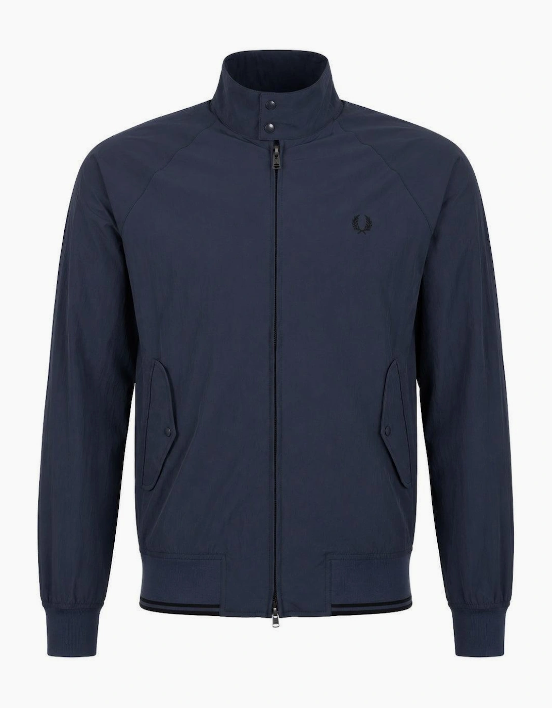 Fred Perry Crinkle Harrington Jacket Dark Airforce