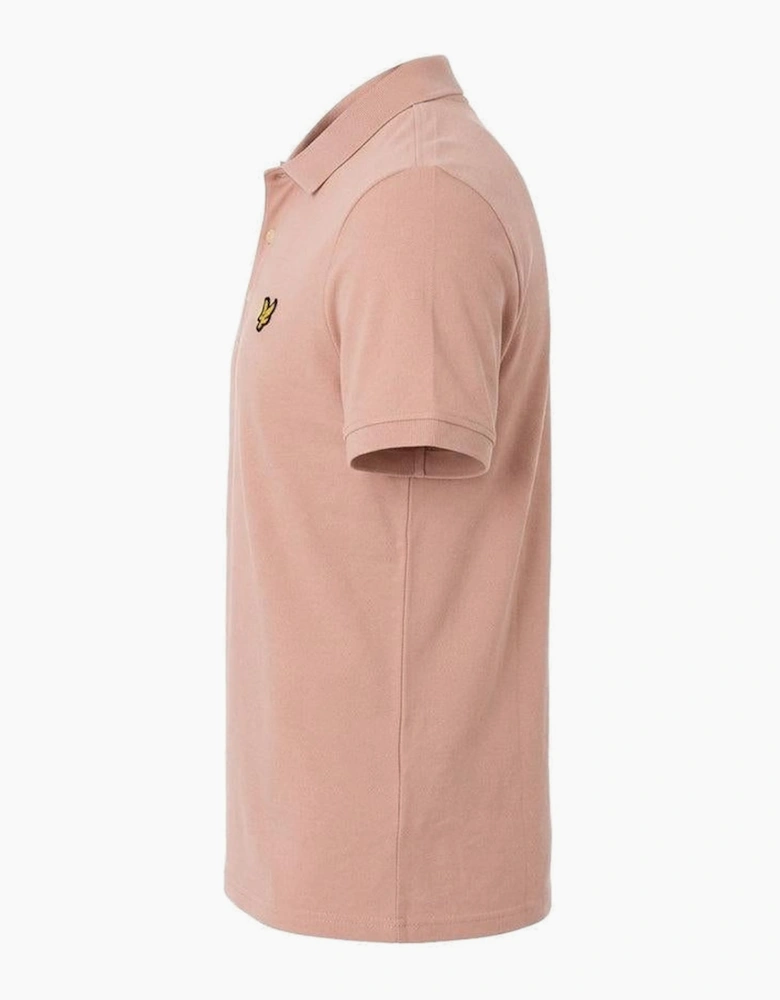 Lyle & Scott Plain Polo Shirt Pink Grapefruit