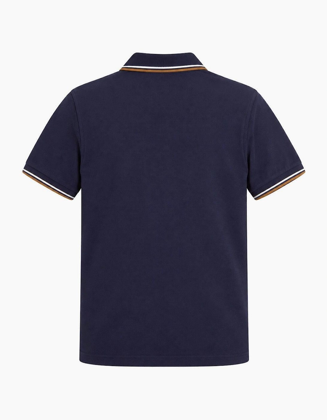 Fred Perry Twin Tipped Polo Shirt Twilight Navy/Snow White/Dark Caramel