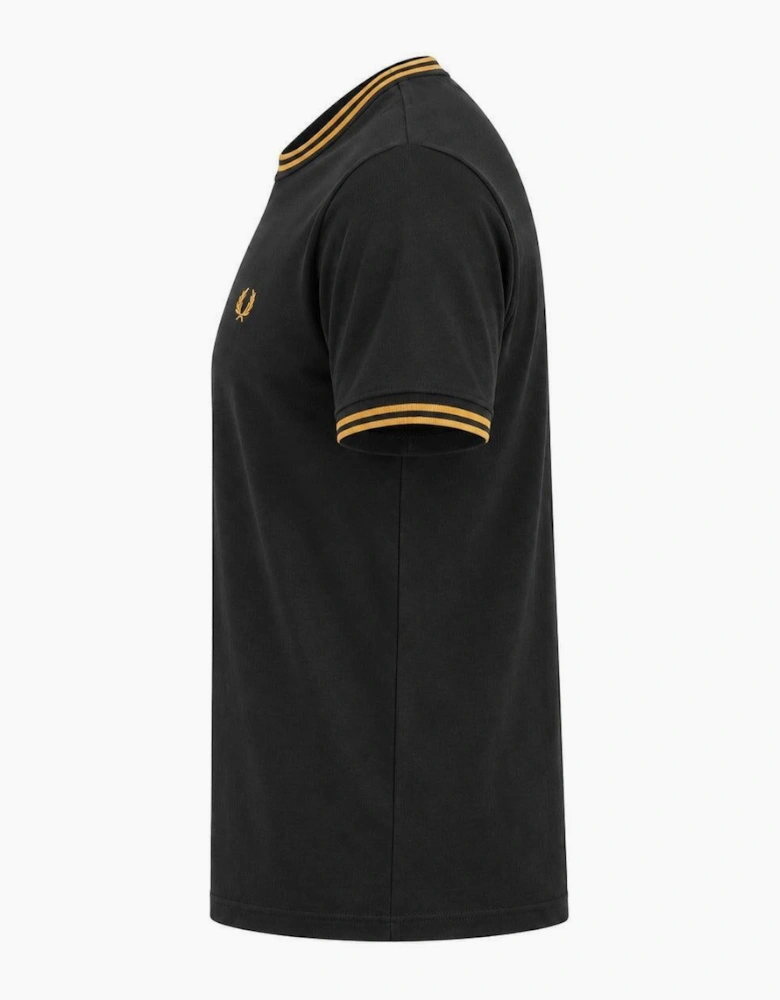 Fred Perry Twin Tipped T-Shirt Anchor Grey/Golden