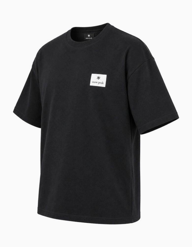 Snow Peak Square Logo T-Shirt Black
