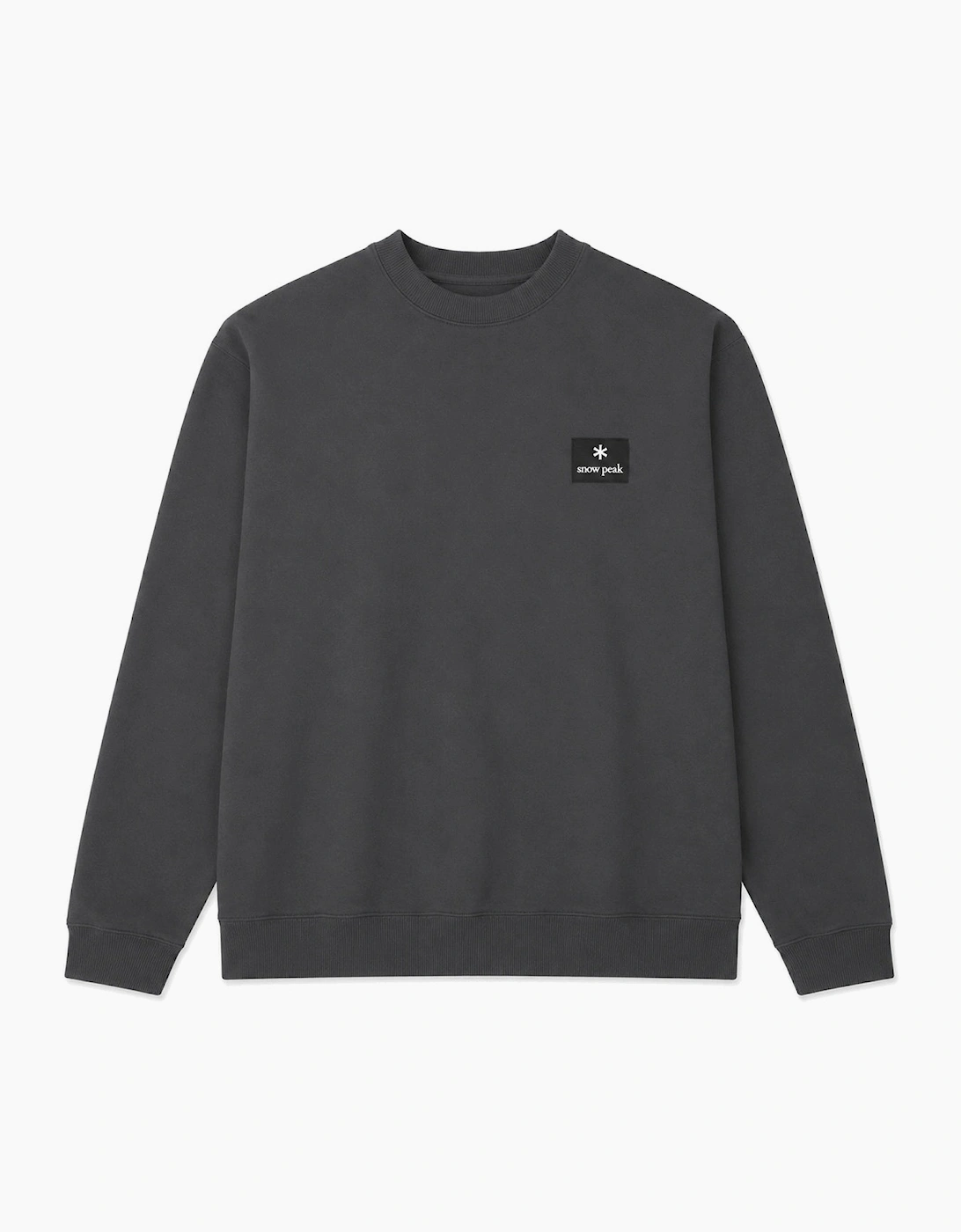 Snow Peak Square Logo Sweatshirt Charcoal