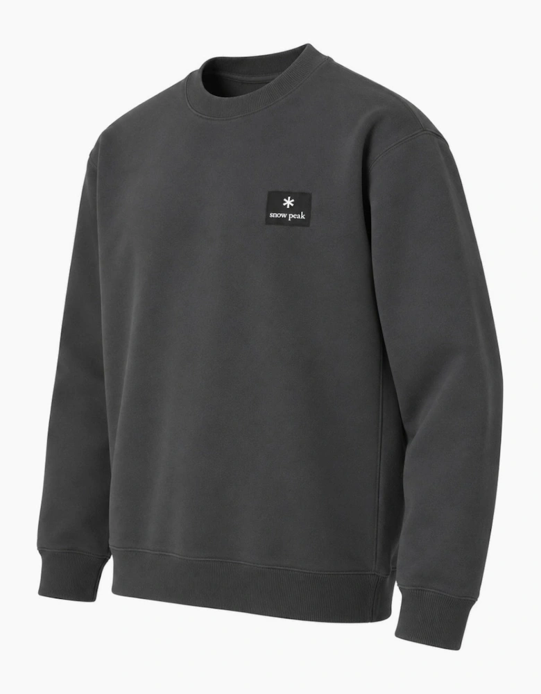 Snow Peak Square Logo Sweatshirt Charcoal