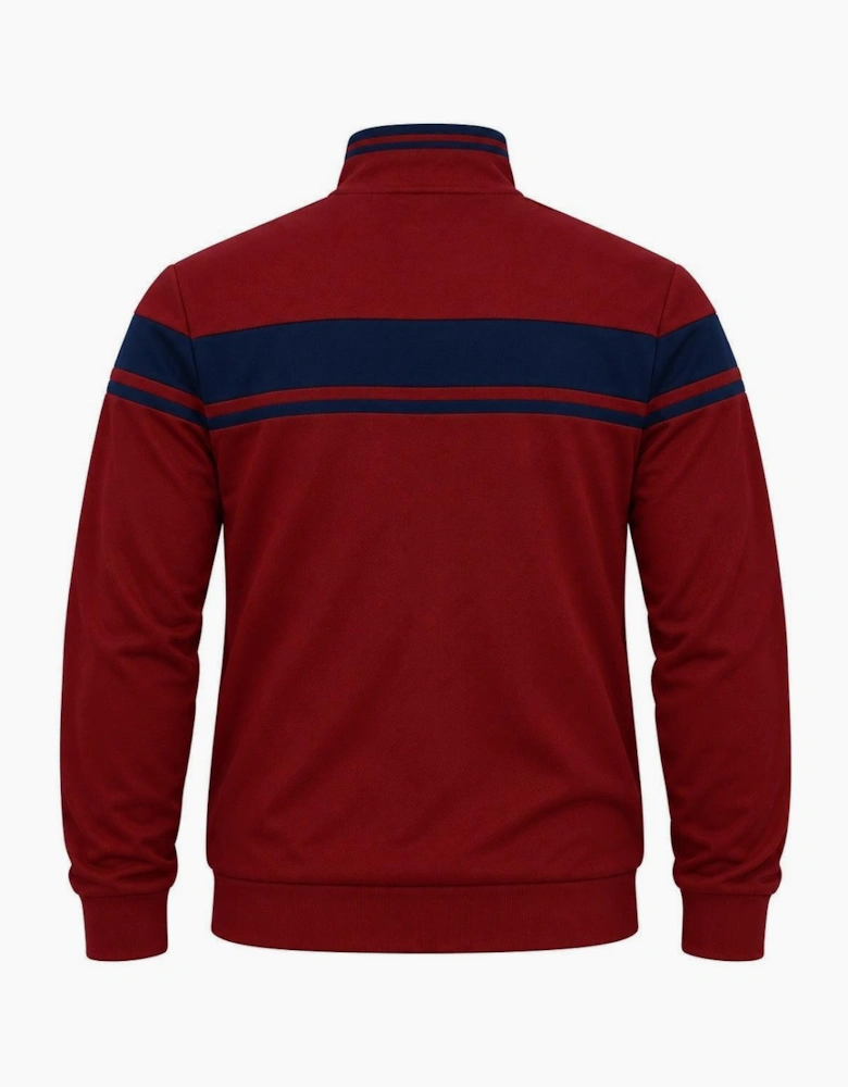 Sergio Tacchini Damarindo Track Top Jacket Merlot/Maritime Blue