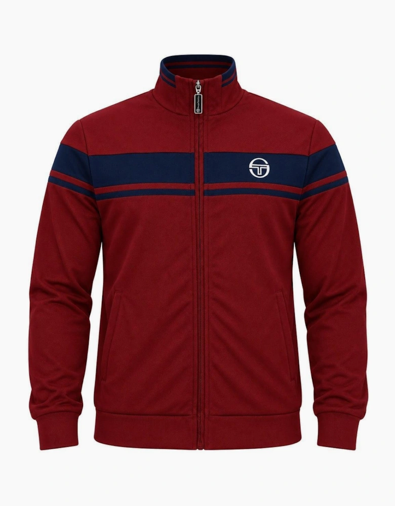 Sergio Tacchini Damarindo Track Top Jacket Merlot/Maritime Blue