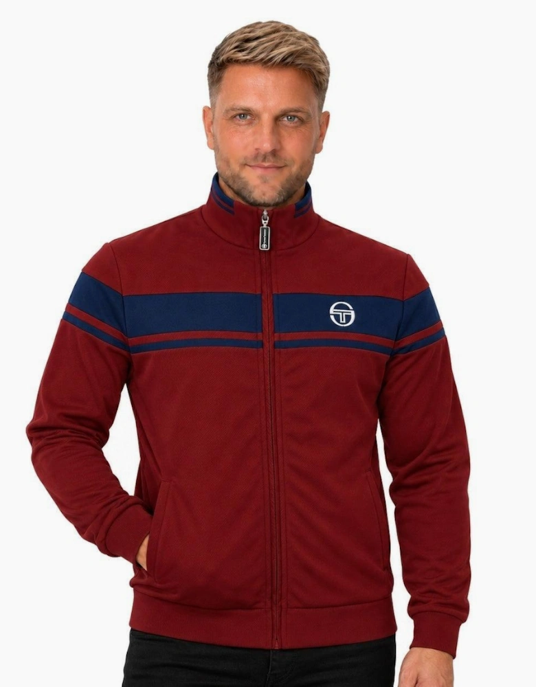 Sergio Tacchini Damarindo Track Top Jacket Merlot/Maritime Blue