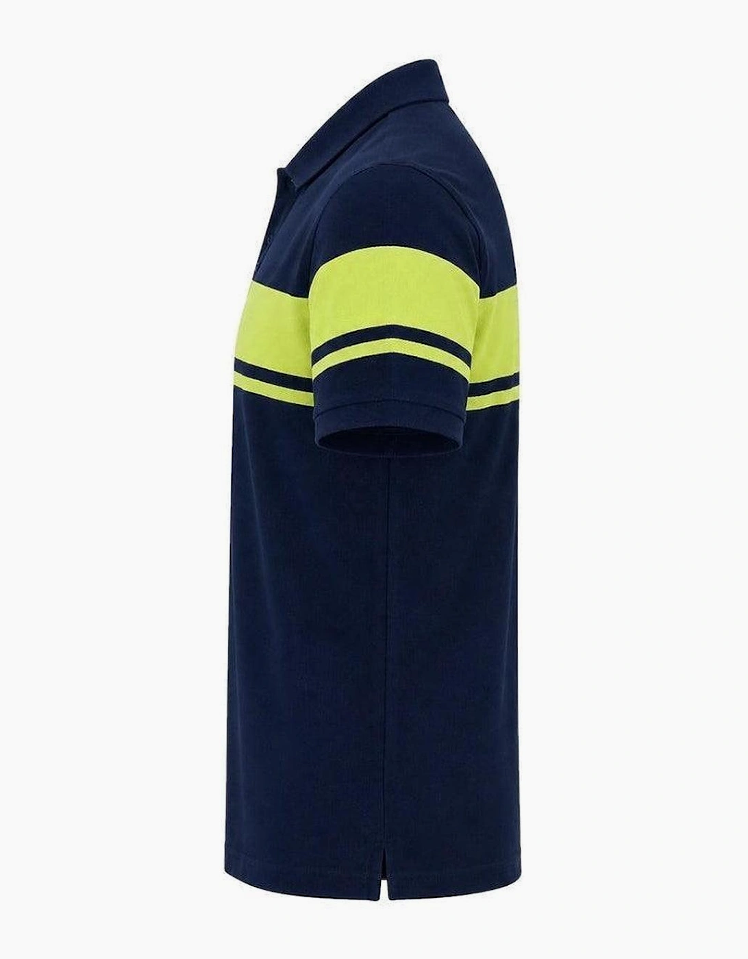 Sergio Tacchini Young Line Polo Shirt Maritime Blue/Celery Green