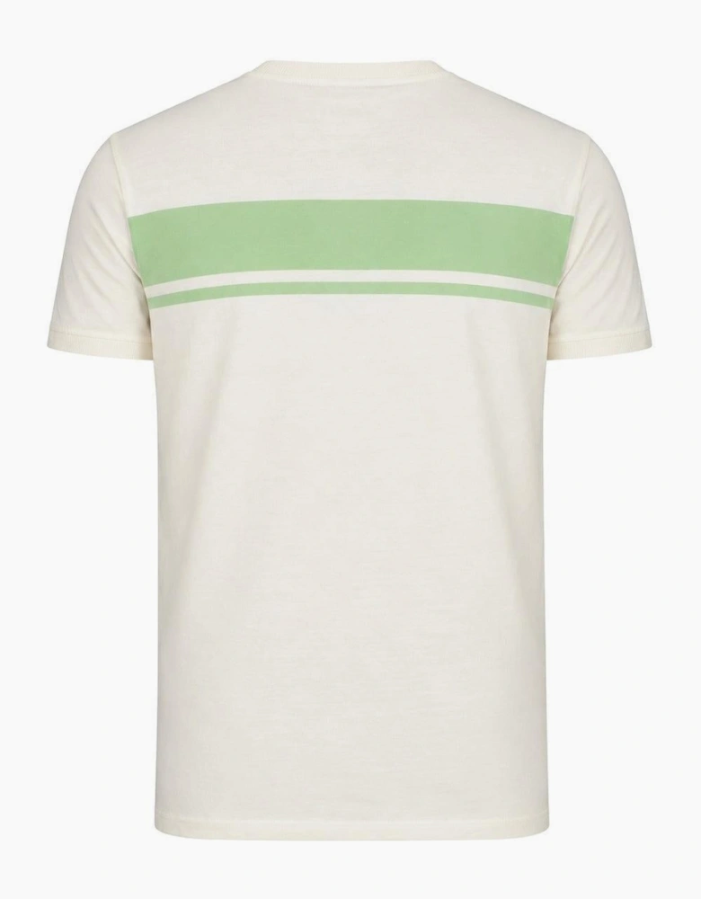 Sergio Tacchini Master Crew Neck T-Shirt Gardenia/Quiet Green