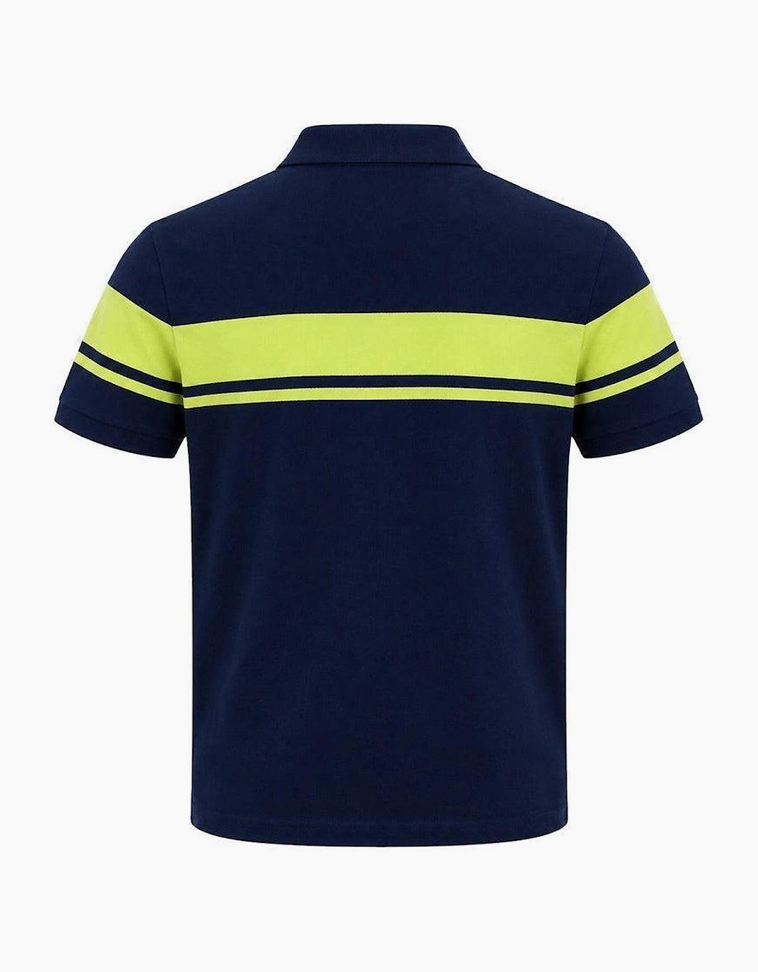 Sergio Tacchini Young Line Polo Shirt Maritime Blue/Celery Green