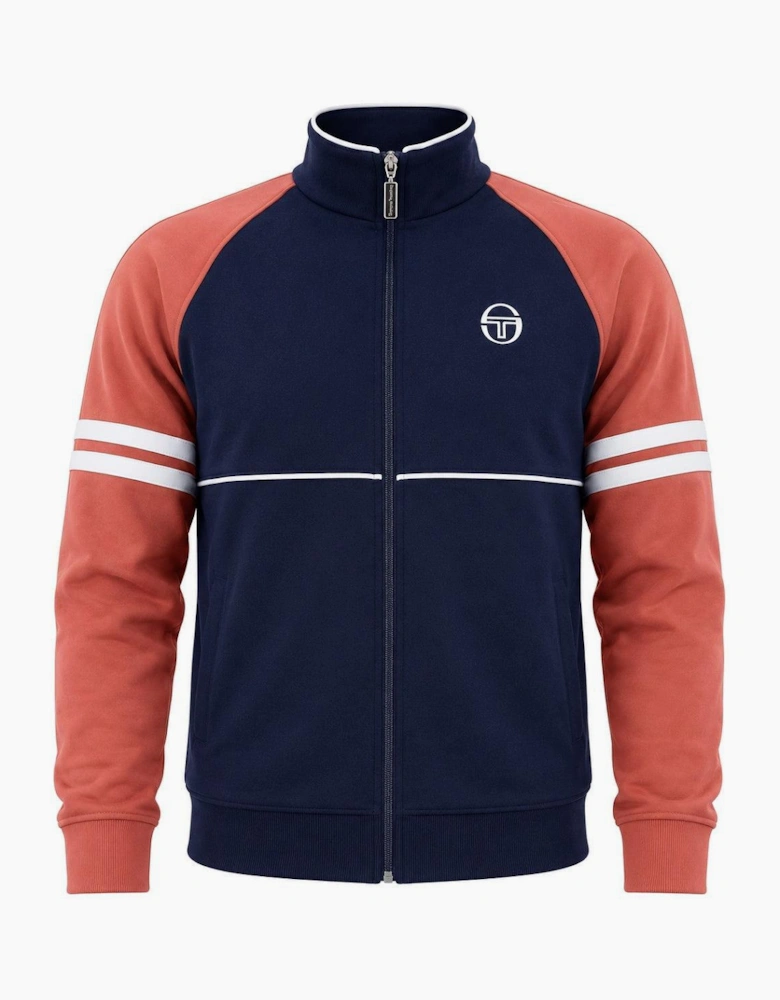 Sergio Tacchini Orion Track Top Jacket Maritime Blue/Light Mahogany/White