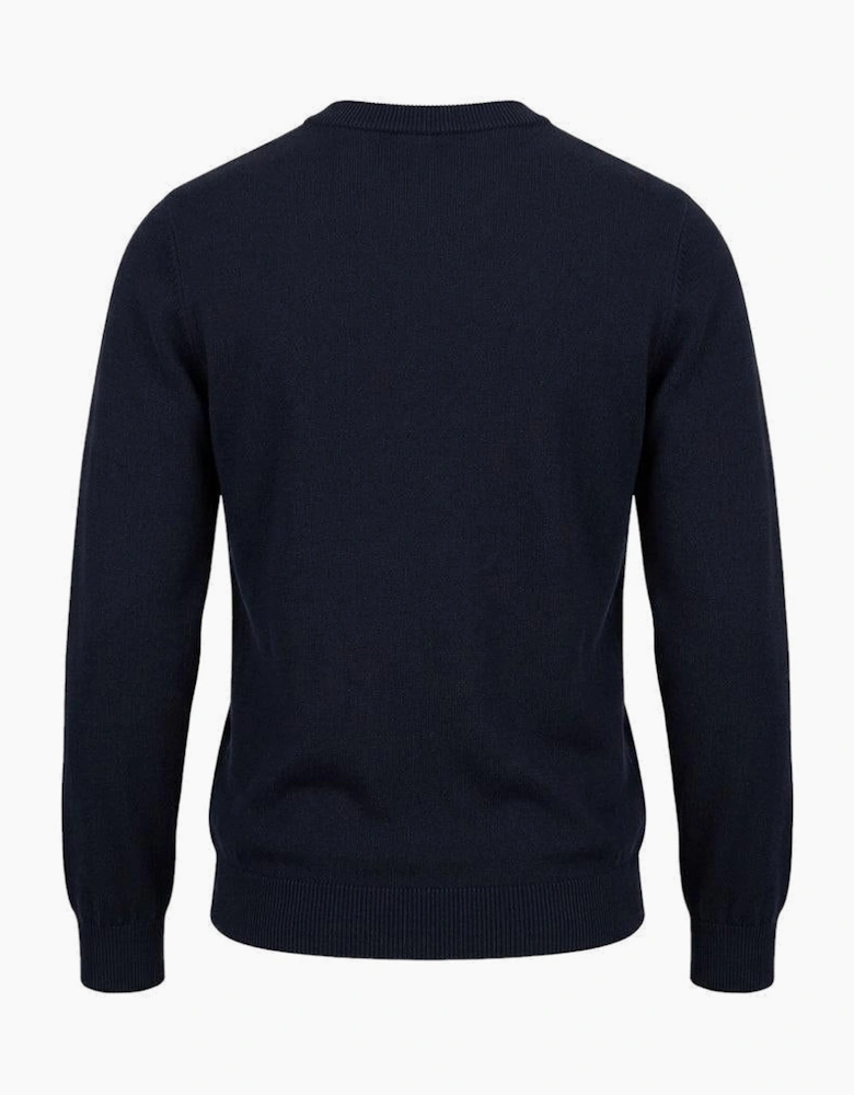 Lyle & Scott Archive Revisited Argyle Knitted Jumper Dark Navy
