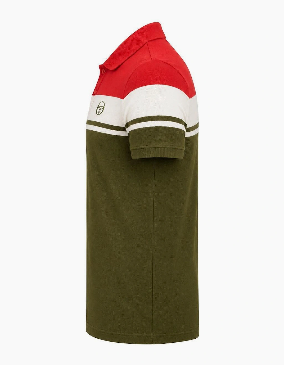 Sergio Tacchini Young Line Polo Shirt Adrenaline Rush/Gardenia/Dark Olive