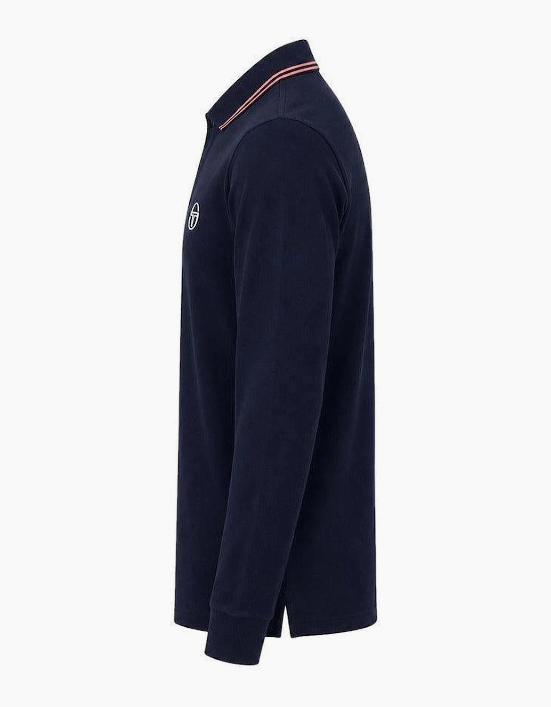 Sergio Tacchini Long Sleeve 020 Polo Shirt Maritime Blue/Light Mahogany