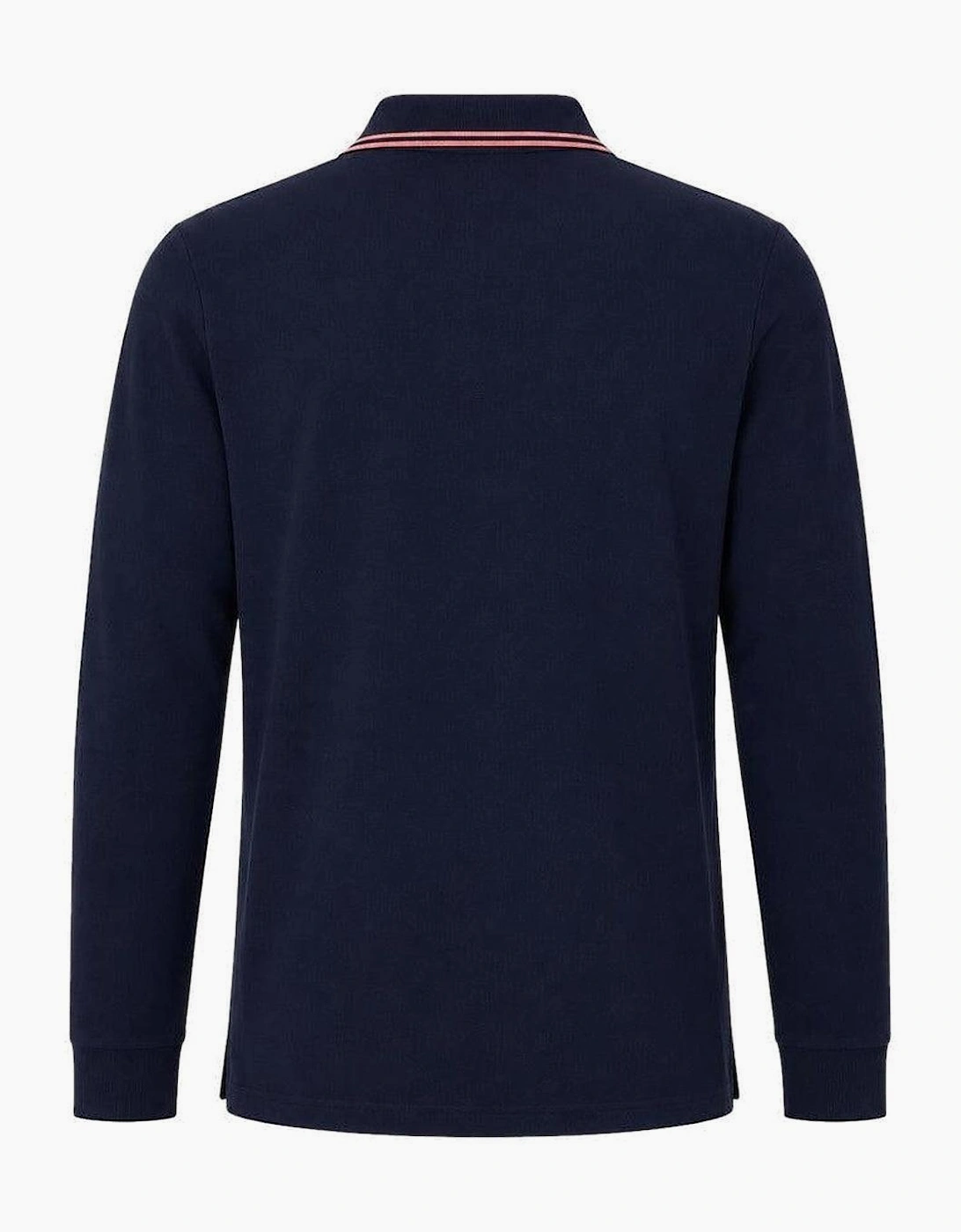 Sergio Tacchini Long Sleeve 020 Polo Shirt Maritime Blue/Light Mahogany
