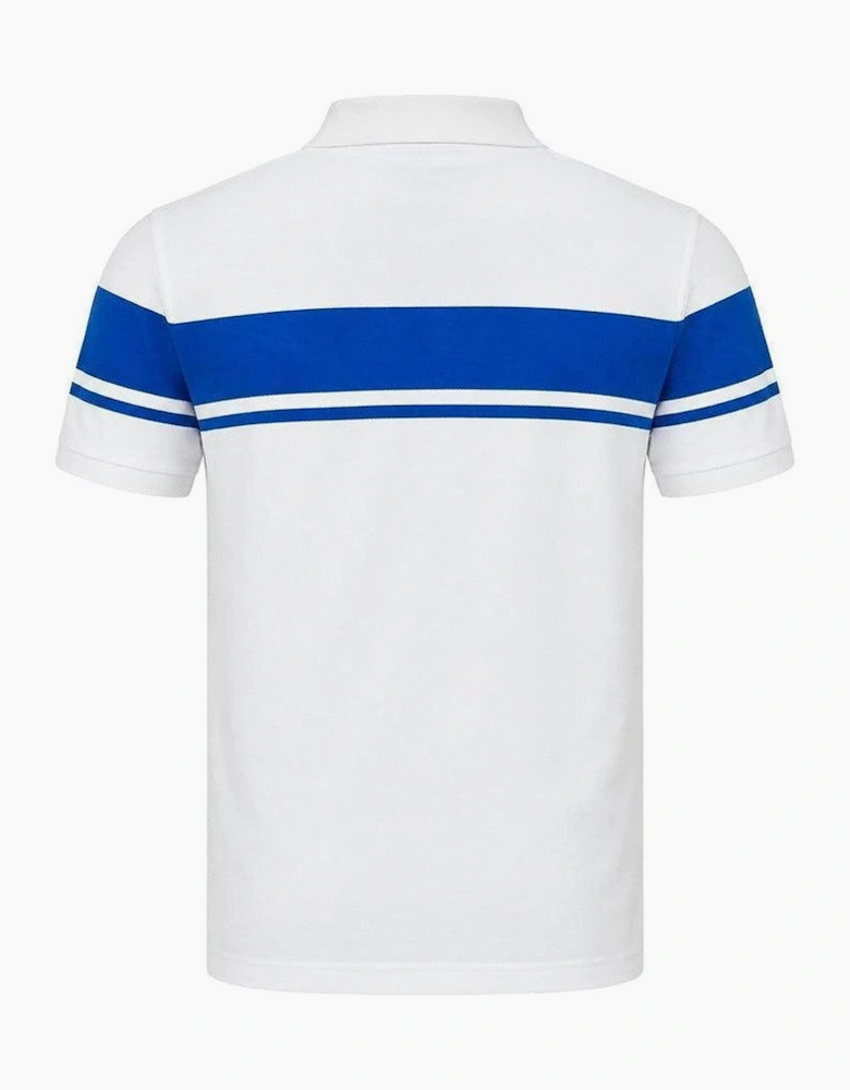 Sergio Tacchini Young Line Polo Shirt White/Princess Blue