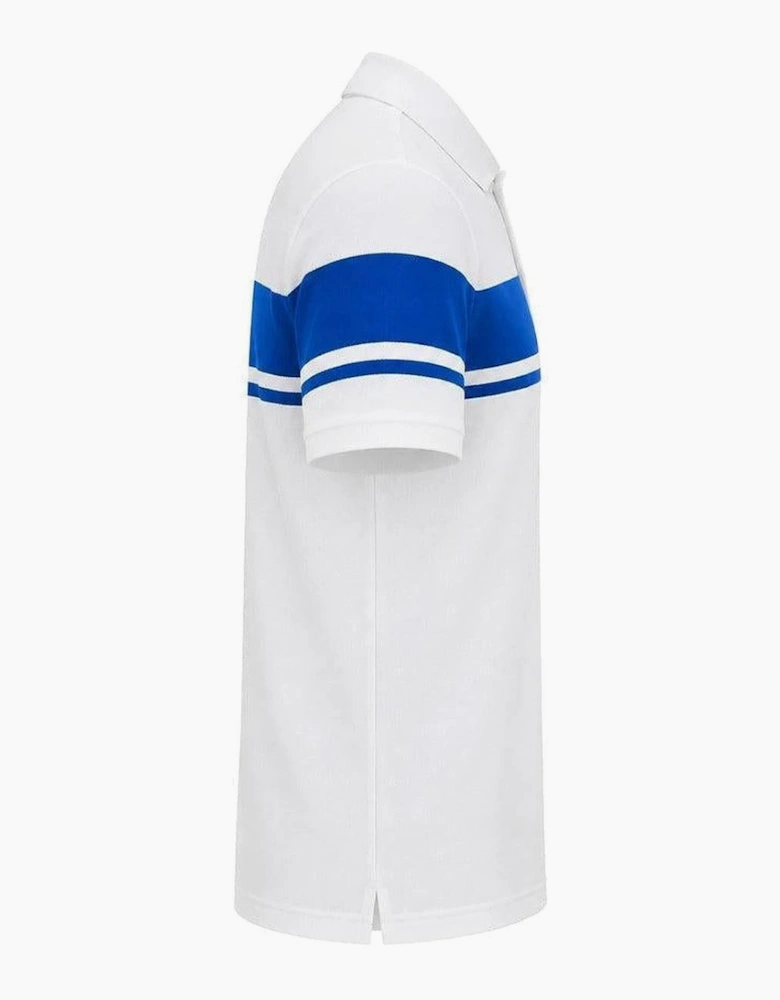 Sergio Tacchini Young Line Polo Shirt White/Princess Blue