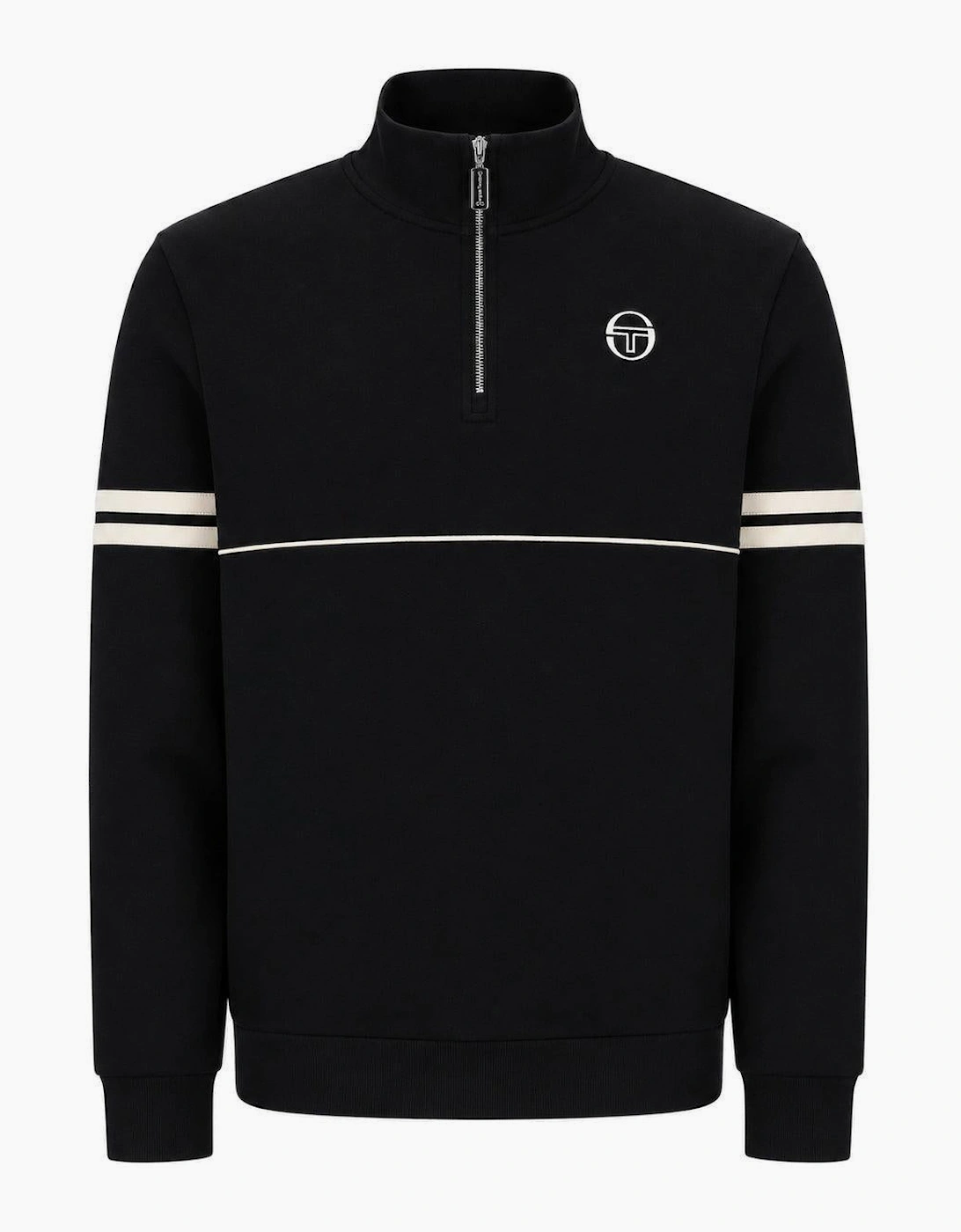 Sergio Tacchini Orion 1/4 Zip Sweatshirt Black/Peyote