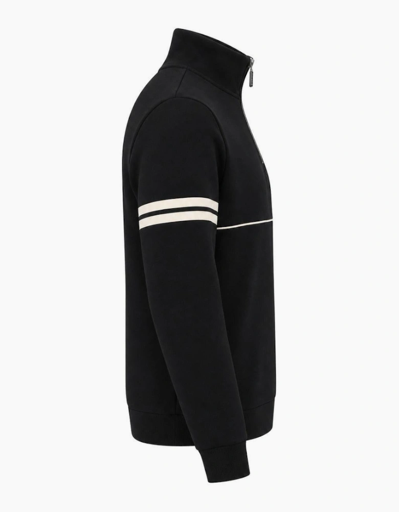 Sergio Tacchini Orion 1/4 Zip Sweatshirt Black/Peyote