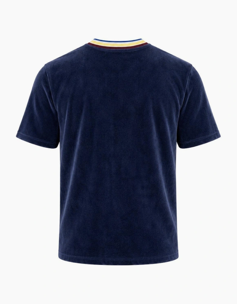 Sergio Tacchini Fino Velour T-Shirt Maritime Blue
