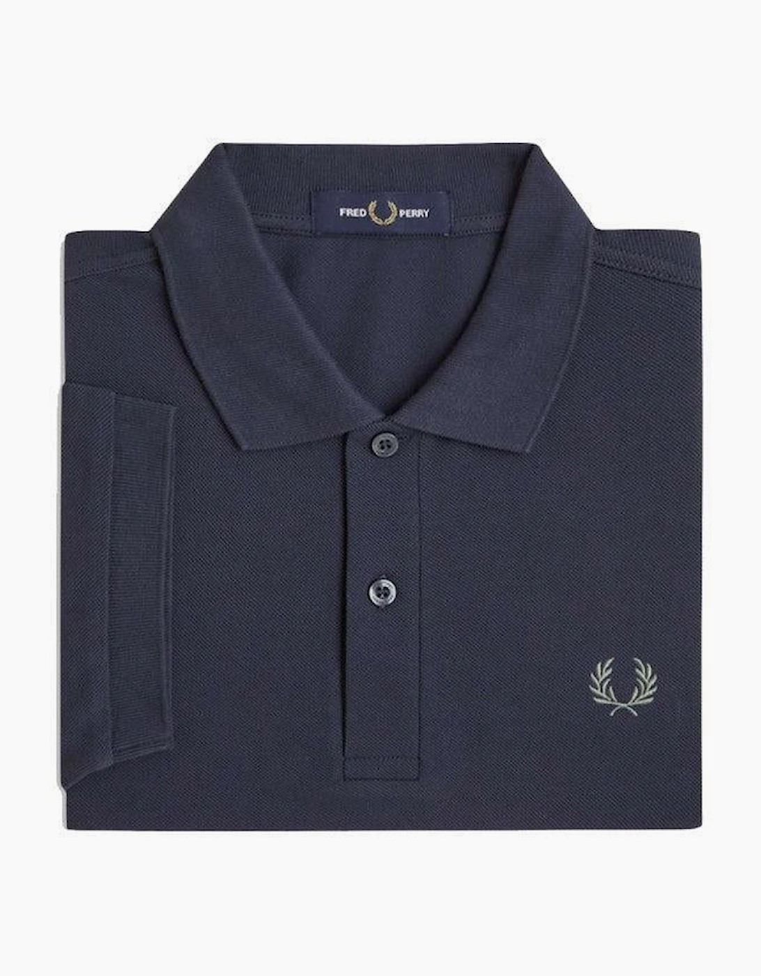 Fred Perry Plain Polo Shirt Dark Airforce/Seagrass