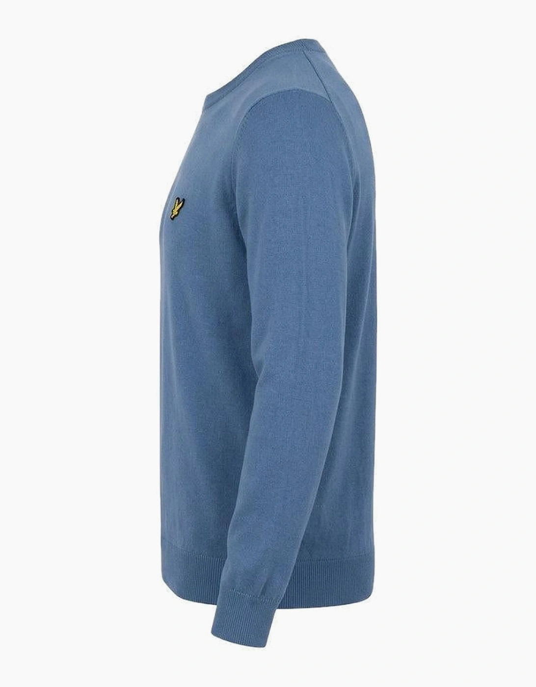 Lyle & Scott Cotton Merino Crew Neck Jumper Power Blue