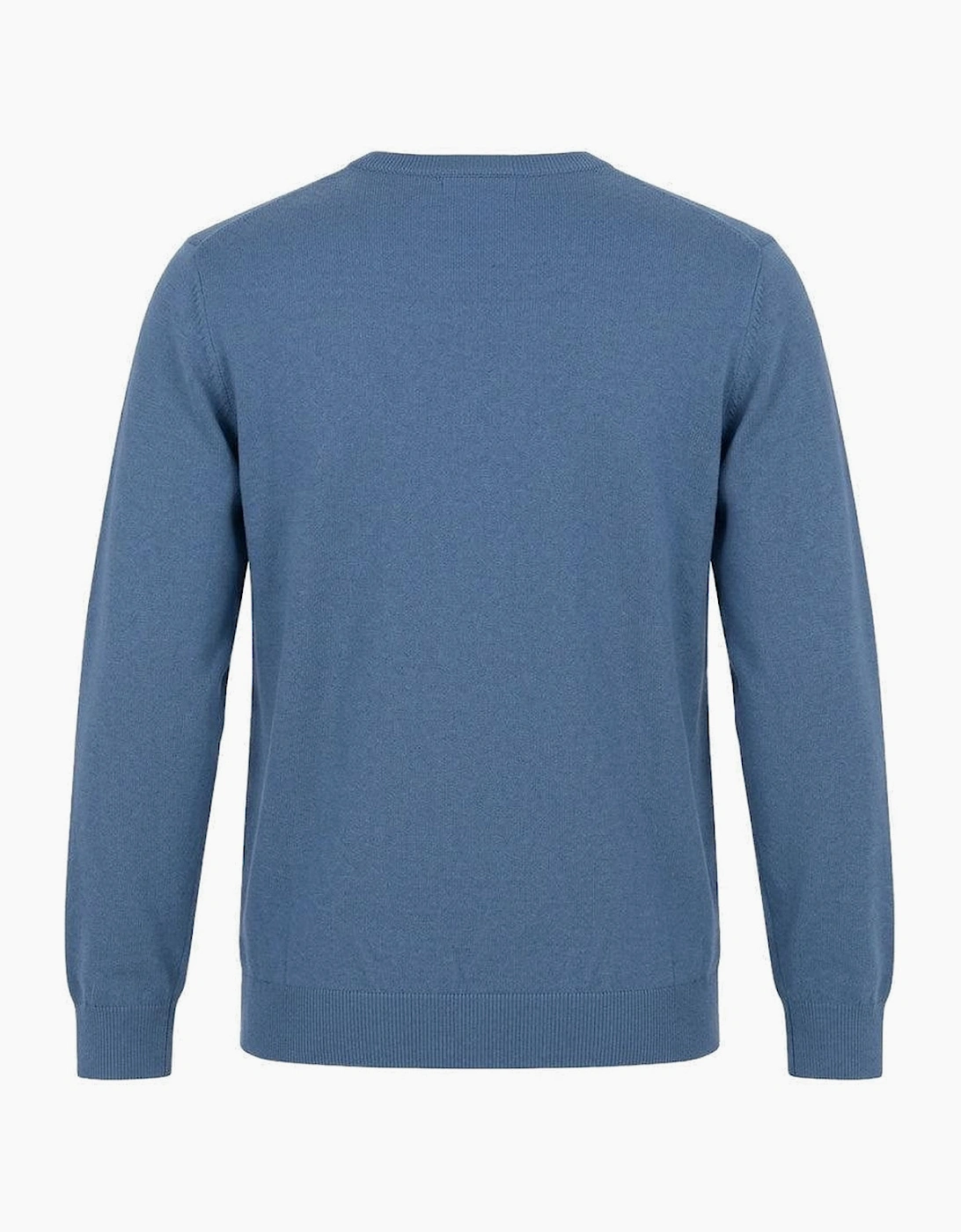 Lyle & Scott Cotton Merino Crew Neck Jumper Power Blue