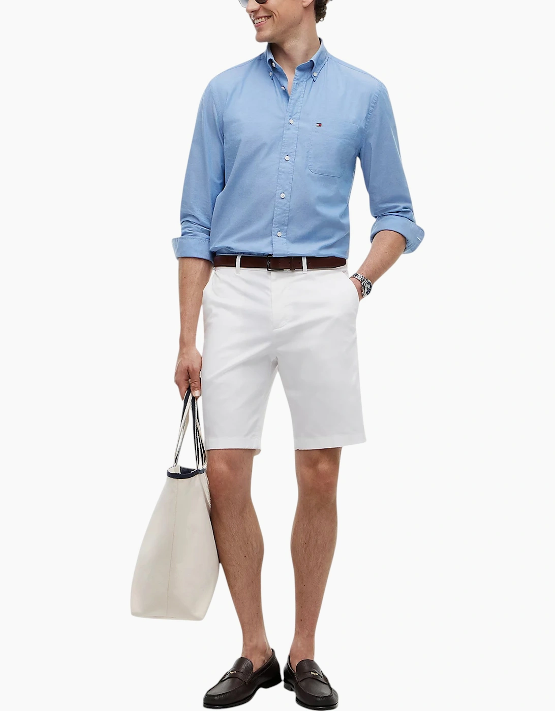 Tommy Hilfiger Mens Oxford Shirts Slim Fit Top