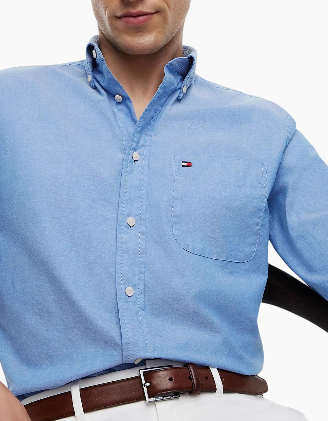 Tommy Hilfiger Mens Oxford Shirts Slim Fit Top