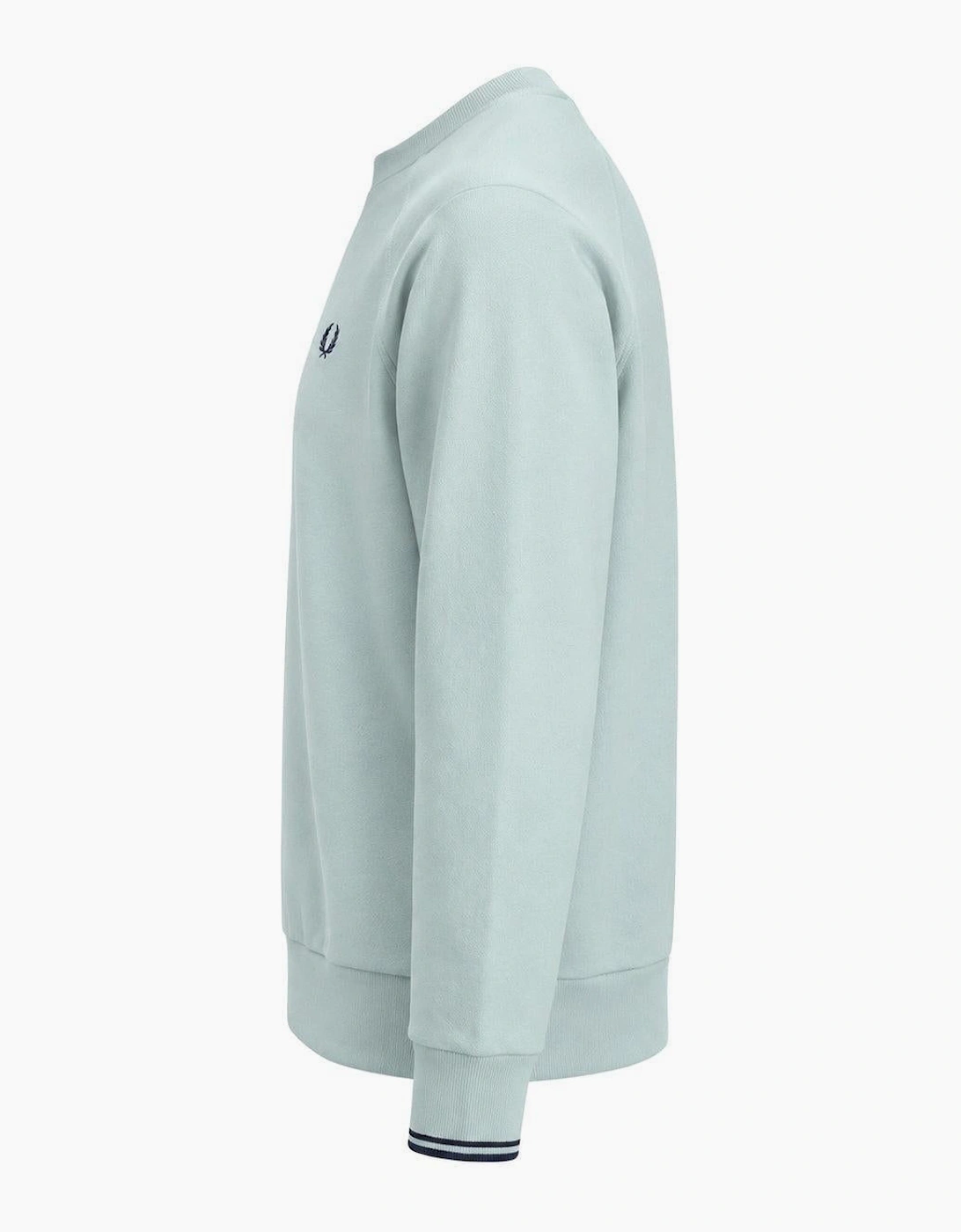 Fred Perry Crew Neck Sweatshirt Silver Blue/Dark Airforce