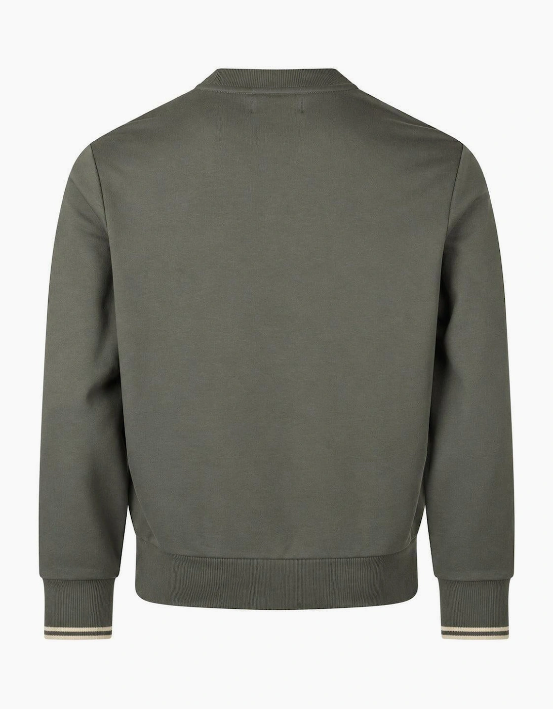 Fred Perry Crew Neck Sweatshirt Field Green/Oatmeal