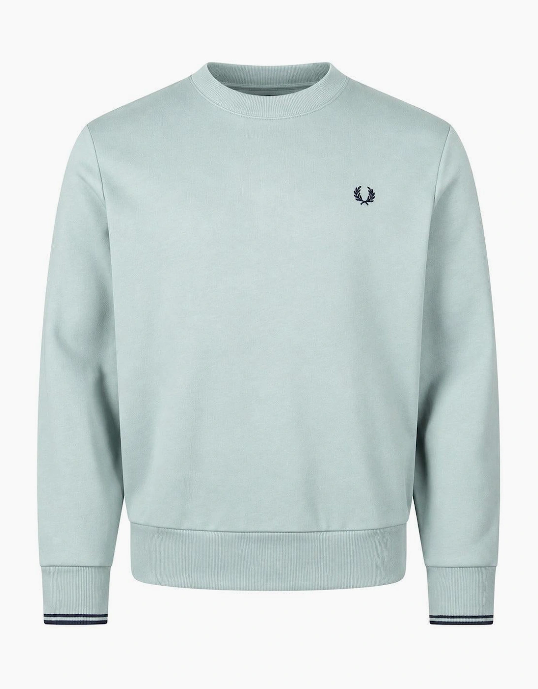 Fred Perry Crew Neck Sweatshirt Silver Blue/Dark Airforce
