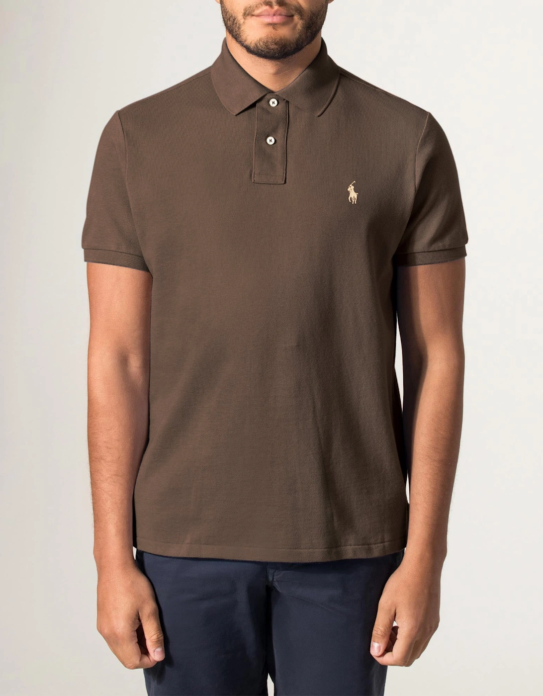 Custom Slim Fit Mesh Polo Shirt