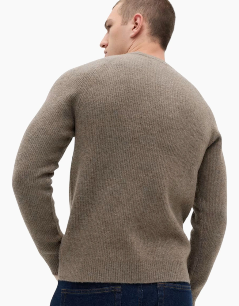 M&S Mens Supersoft Jumper with Wool Regular Fit Long Sleeve Sweatshirt