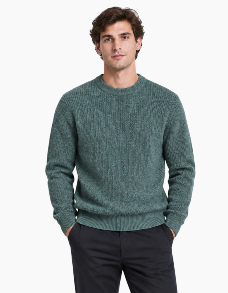 M&S Mens Supersoft Jumper with Wool Regular Fit Long Sleeve Sweatshirt