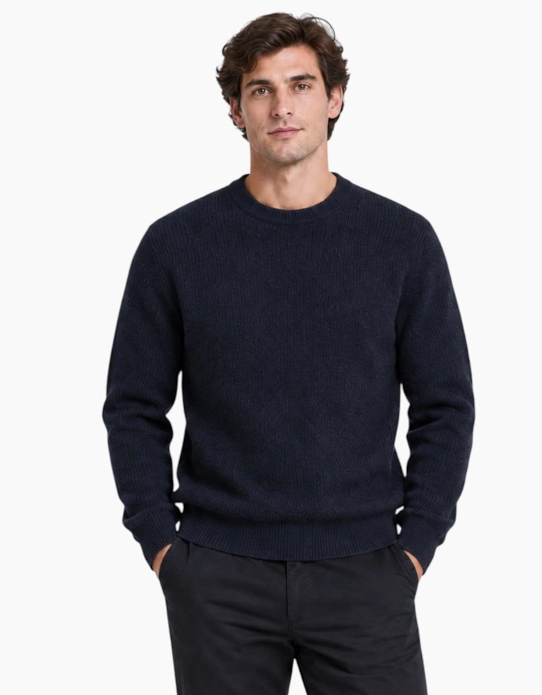 M&S Mens Supersoft Jumper with Wool Regular Fit Long Sleeve Sweatshirt